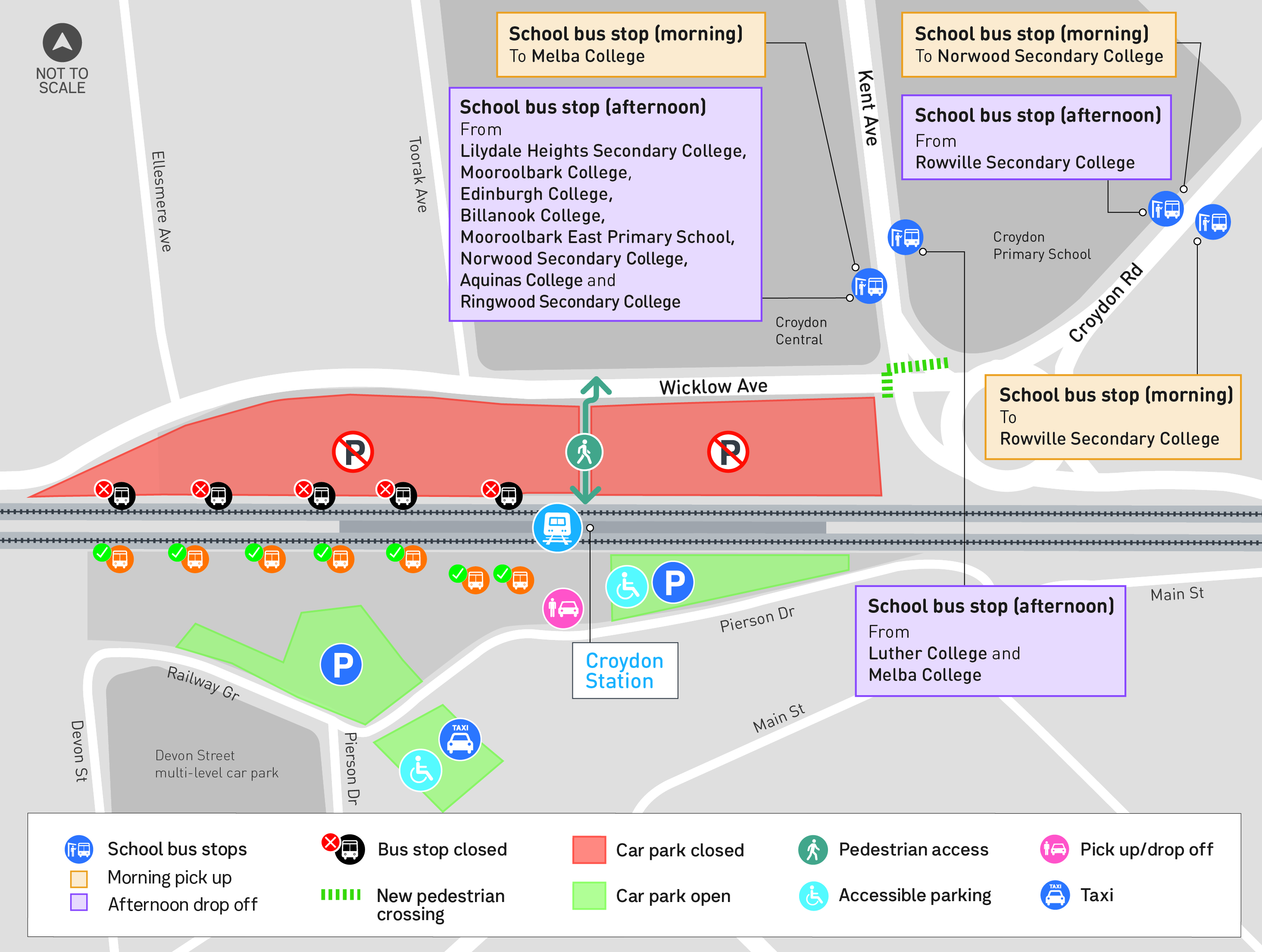 Disruption Croydon Station Temporary car park closures bus